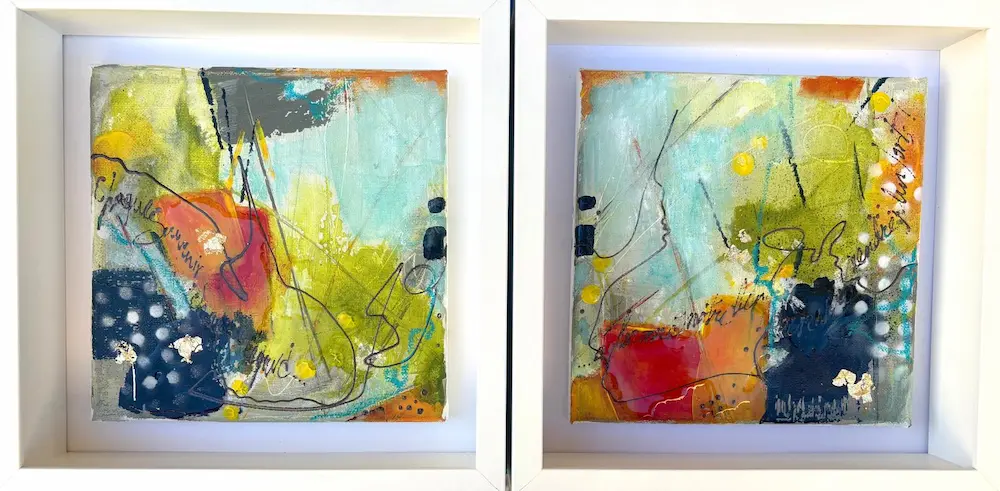 Isabelle De Marco artiste peintre française tableau Tableaux a partager 20x20cm